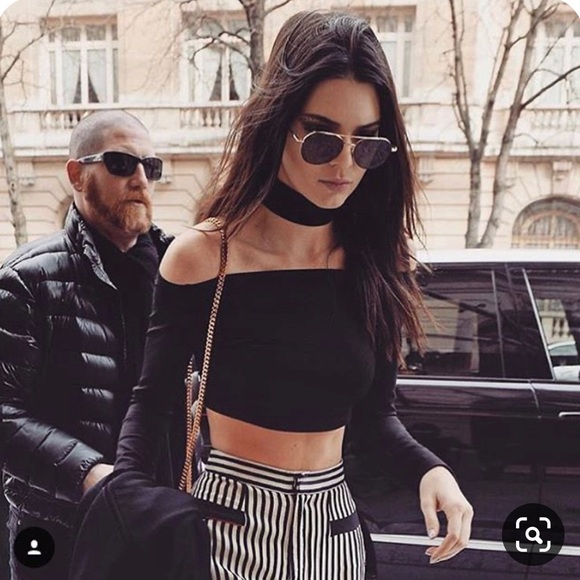American Apparel Tops - American Apparel Black Cropped Choker Top XS